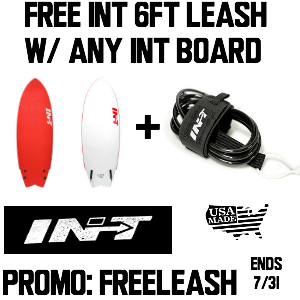 FREE 6FT INT Leash with any INT SOFTBOARD PURCHASE